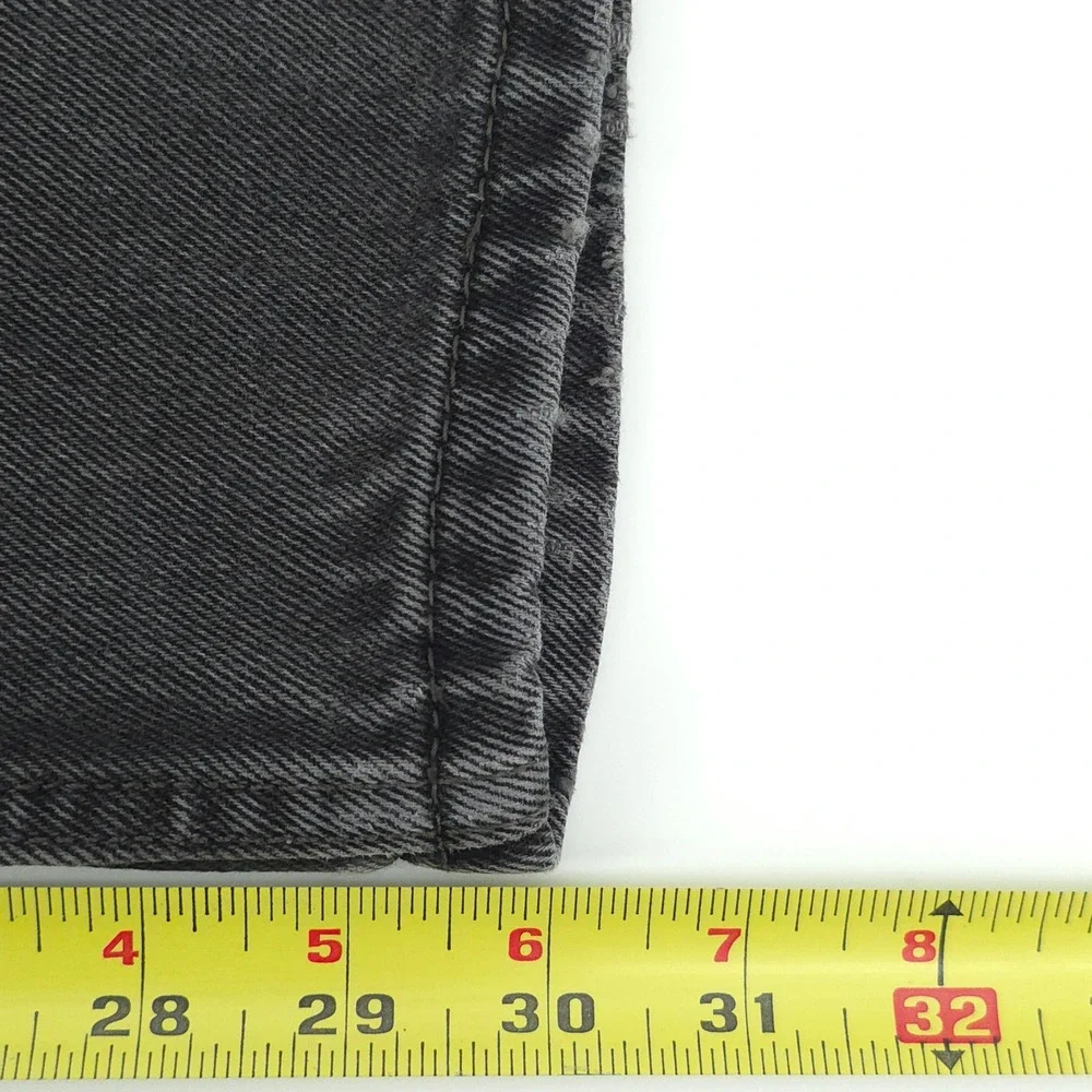 Levi's Mens Jeans 505 Regular Fit 33x32 Charcoal Gray Straight Leg Denim